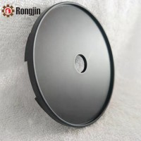 3.9'/99mm matte black snap in blank  wheel center cap